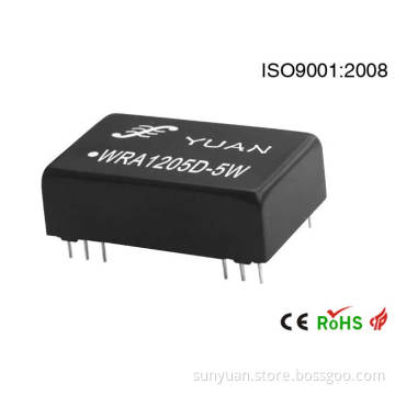 2: 1 Wide Voltage Input Range DIP24 1kv Isolation Regualted Dual Output DC/DC Converter